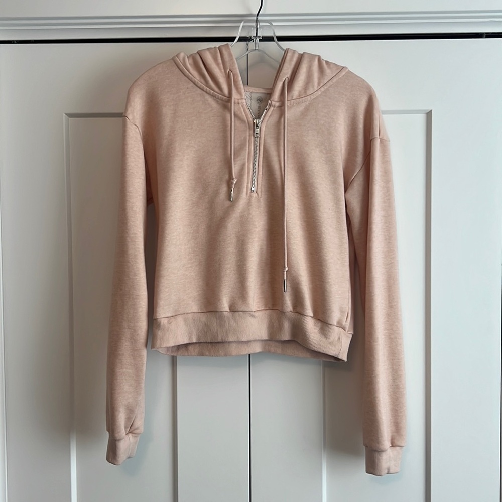 Revival by Altar’d State Cropped Zippered Hoodie